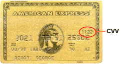 Amex card CVV location