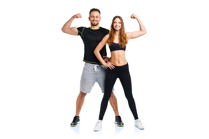 flexing personal trainers