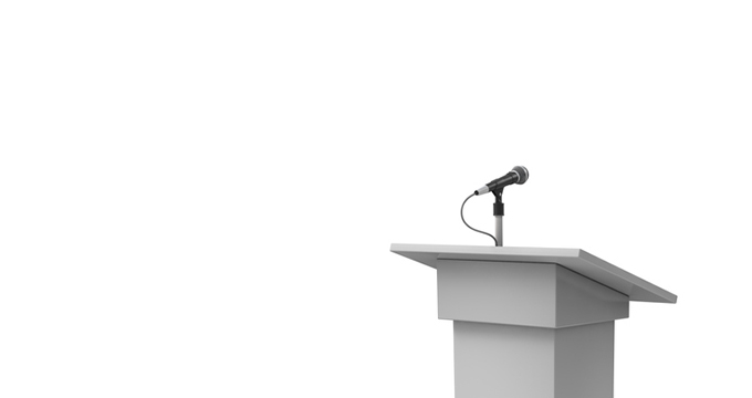 a podium
