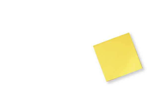 Picture of a sticky note